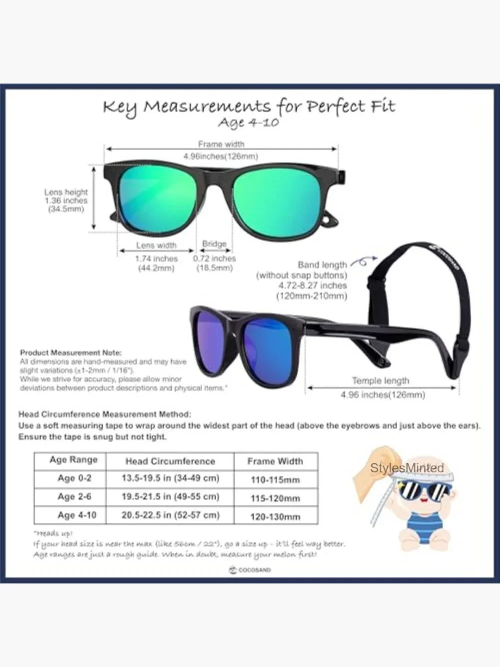 Kids Polarized Sunglasses UV400 Flexible TPE Frame Age 4-10
